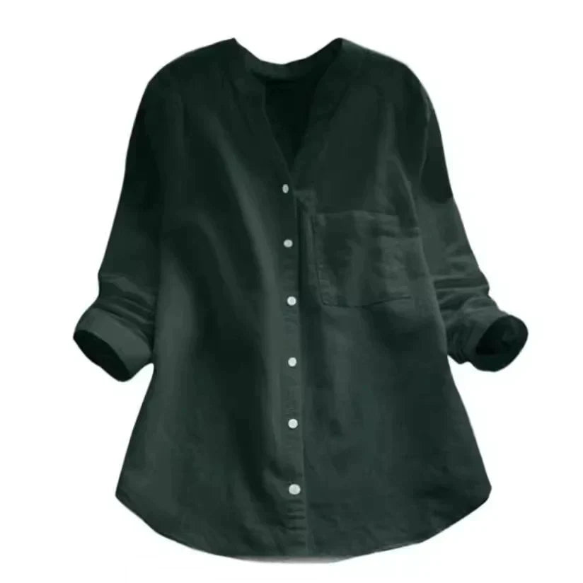 Levoire | Blouse Élégante Classique Pour Le Printemps Vert