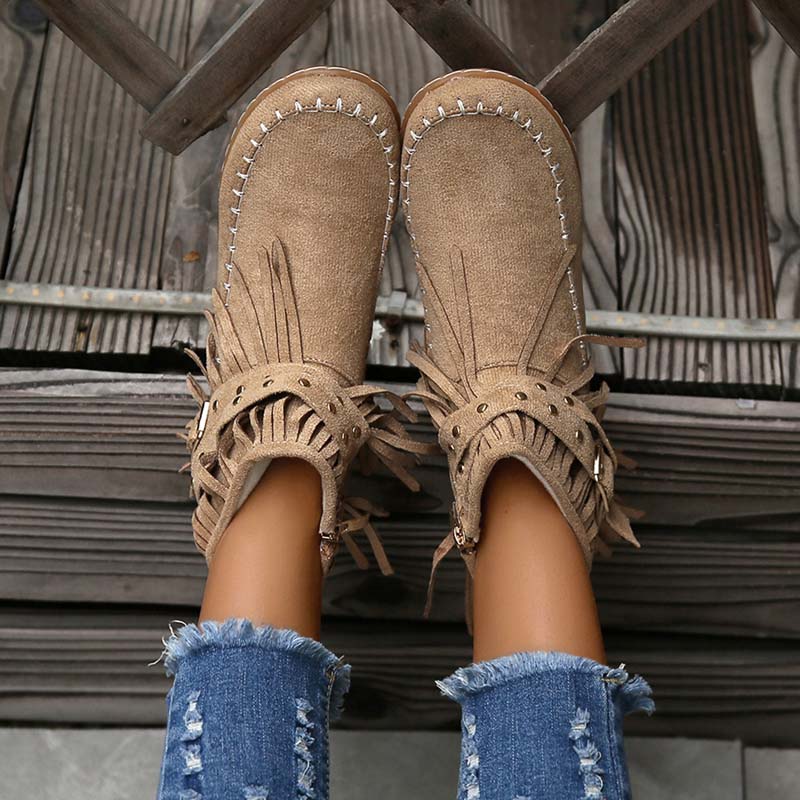 Levoire | Bottines Boho Avec Ornements Et Boucles Pour Femmes