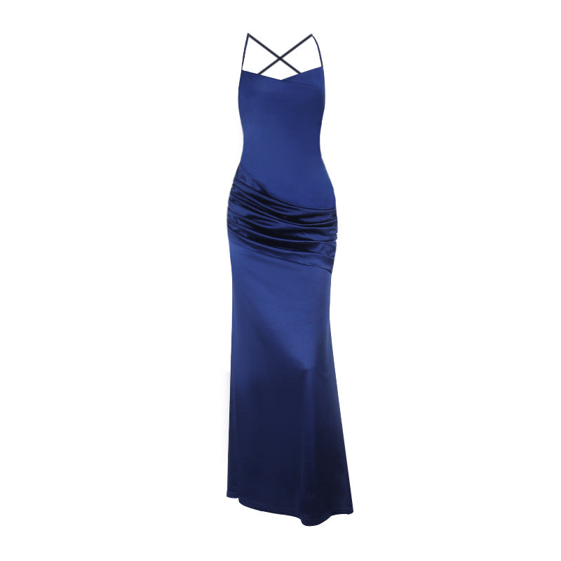 Robe longue élégante pour femmes avec design froncé Levoire