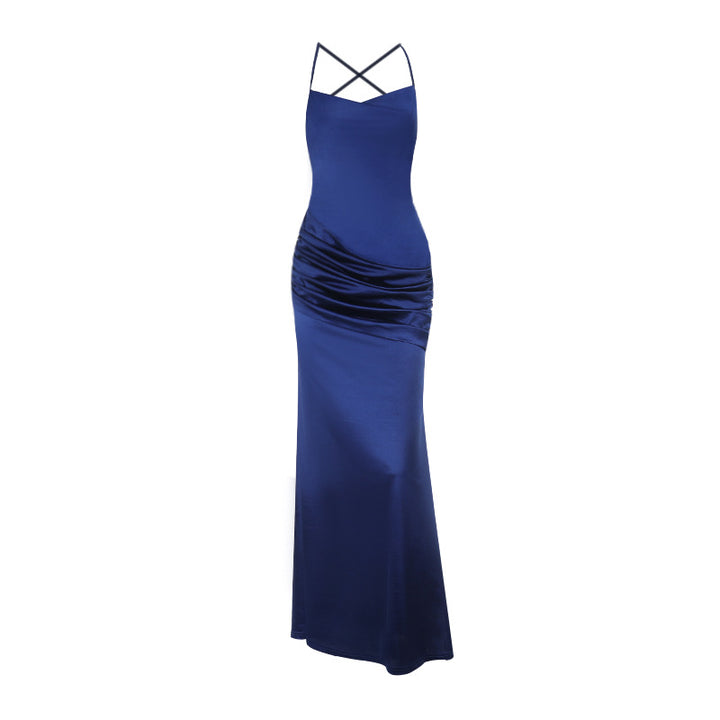 Robe longue élégante pour femmes avec design froncé Levoire