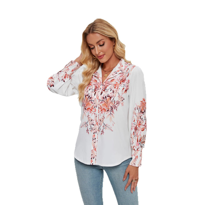 Blouses pour femmes avec des motifs floraux et des manches bouffantes élégantes Levoire