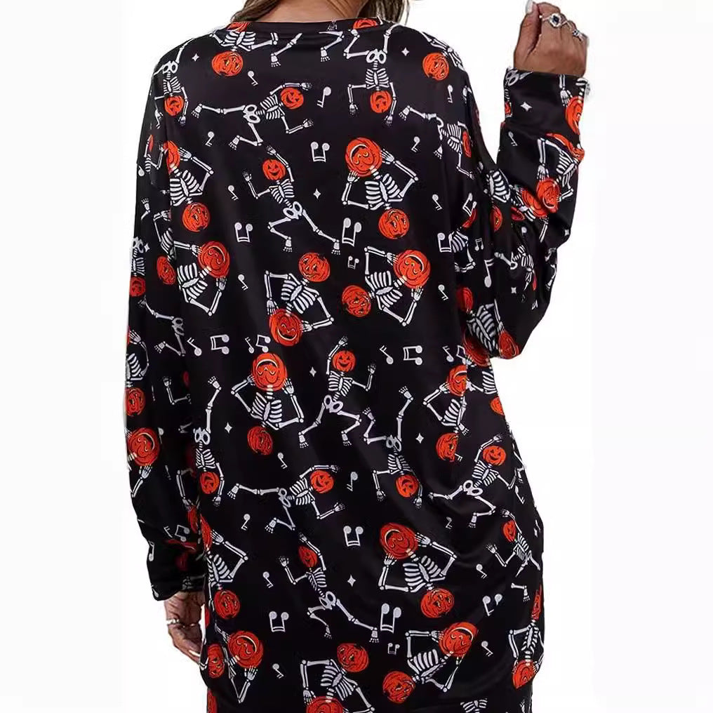 Chemise à manches longues pour femmes avec motif d'automne Levoire