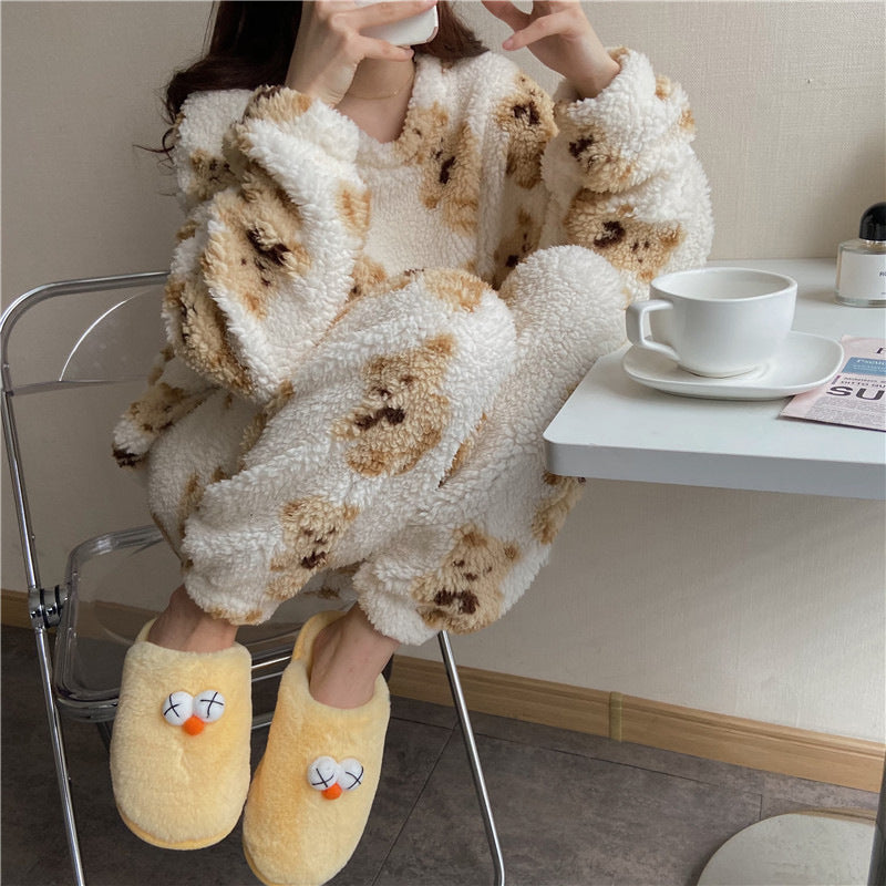Levoire | Pyjama Doux Avec Motif D'Ours