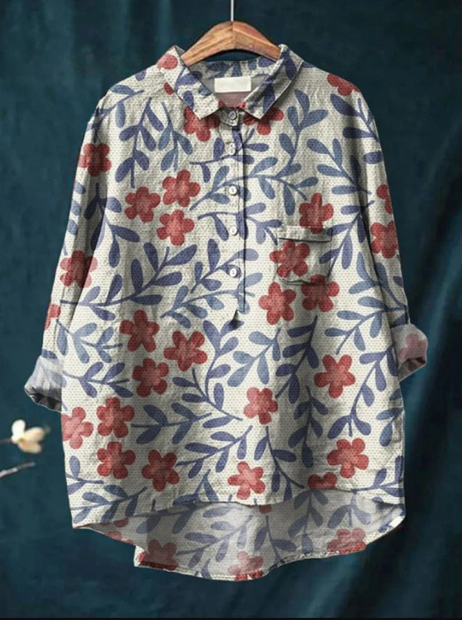 Levoire | Blouse À Fleurs Classique Impression 2