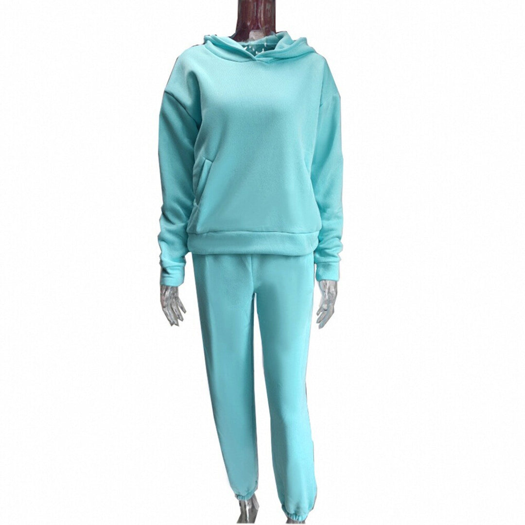 Ensemble de sweat à capuche surdimensionné et de pantalon de jogging pour femmes Levoire