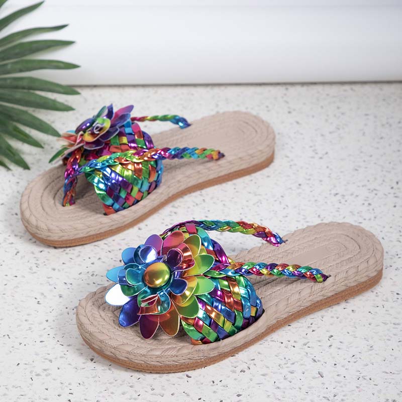 Levoire | Chaussures Plates Avec Fleurs 3D