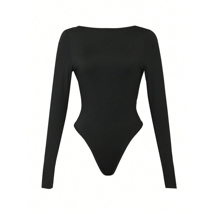 Chemisier ajusté à manches longues pour femme avec col rond et stretch à la mode Levoire