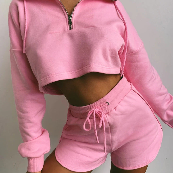 Levoire | Shorts de sport relaxants Ensemble deux pièces Rosa