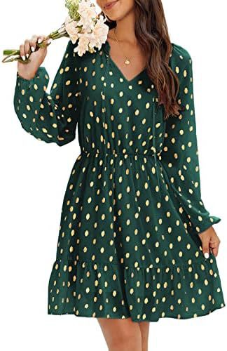 Robe en lin décontractée pour femmes avec détails volantés Levoire