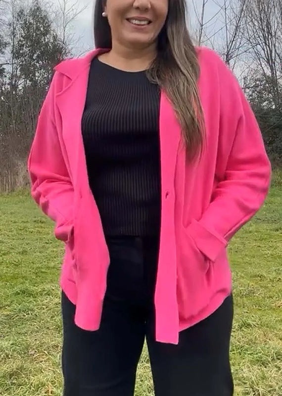 Veste blazer surdimensionnée pour femmes avec poches pratiques et coupe décontractée Levoire