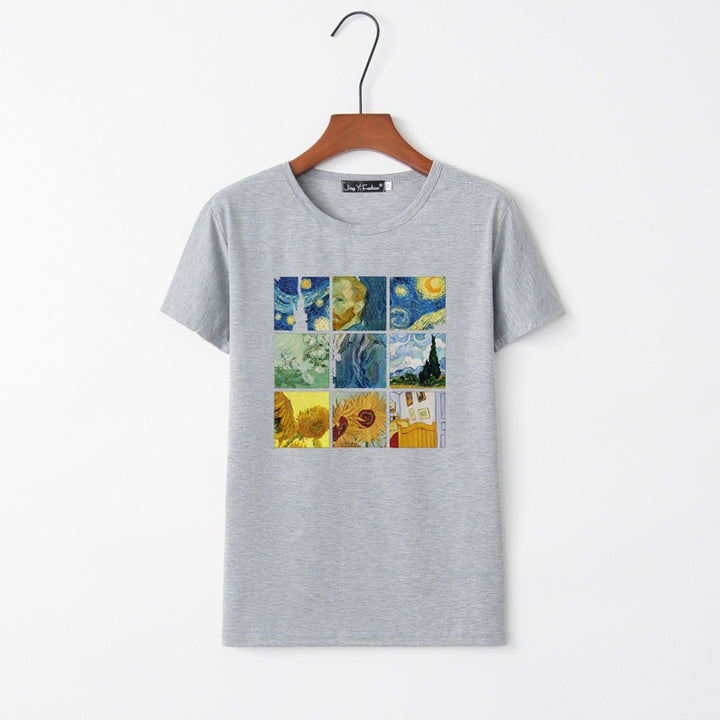 T-shirt femme avec impression artistique créative Levoire