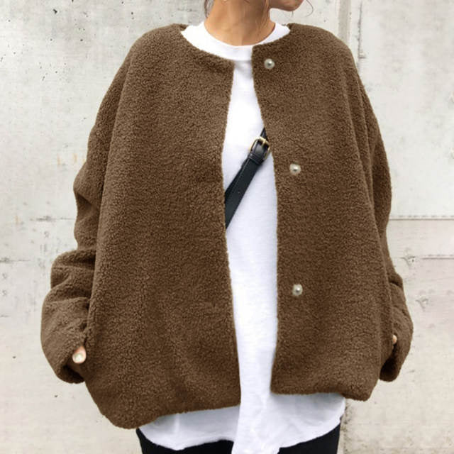 Levoire | Veste Décontractée À La Mode Avec Boutons Braun Une taille