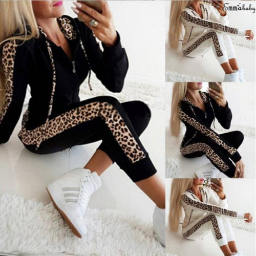 Ensemble de survêtement pour femmes dans un motif léopard tendance Levoire