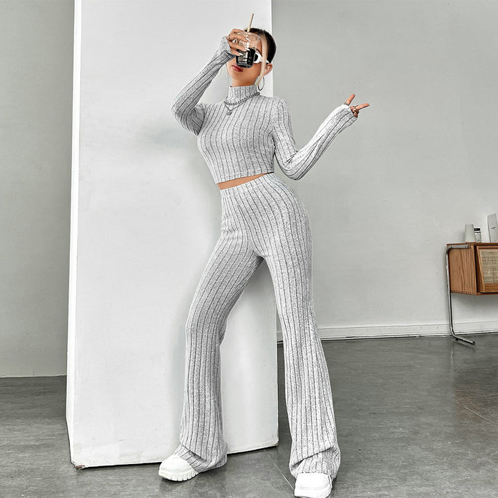 Pull court pour femmes avec taille haute et jambe large Levoire