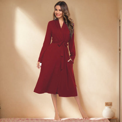 Levoire | Fleece-Dress Automne Hiver Manche Longue Poche Robe