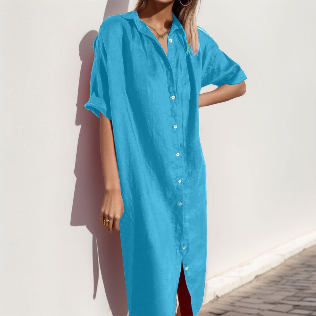 Levoire | Élégante Chemise de Plage Vêtements de Travail Slim Fit Robe