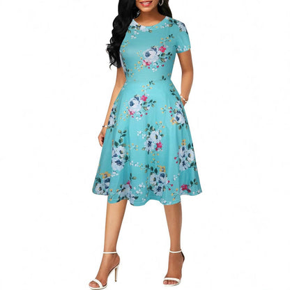 Levoire | Rennon pression robe décontractée à col rond avec poches