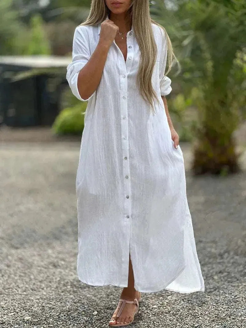 Levoire | Pull de détente pour femmes avec des manches longues Blanc