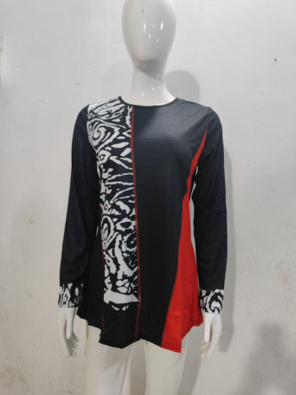 Levoire | Tendance chemise à col rond Rot Noir