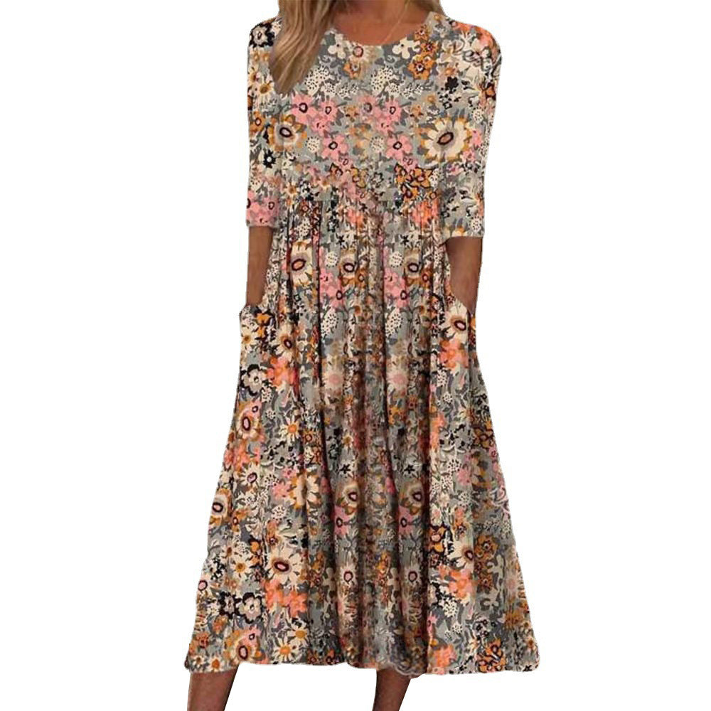 Levoire | Rento robe mi-longue ample avec poches