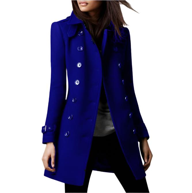 Levoire | Manteau Officiel Long Pour Femmes Bleu