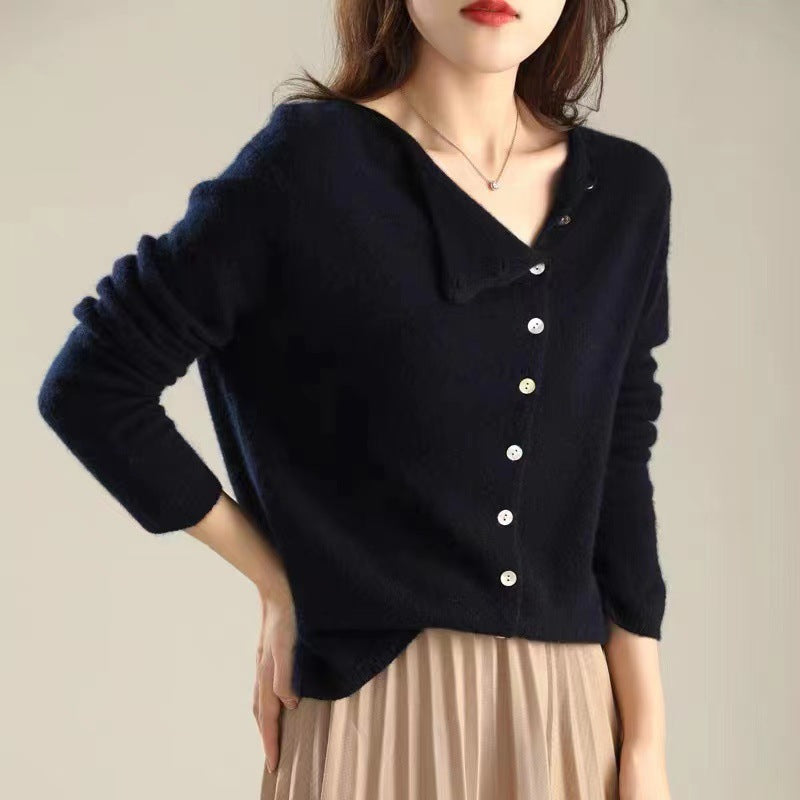 Levoire | Élégant Cachemire Cardigan De Qualité Premium Bleu foncé (Il ne reste que 4 pièces)