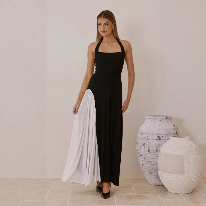 Robe de soirée pour femmes avec coupe asymétrique et accents élégants Levoire