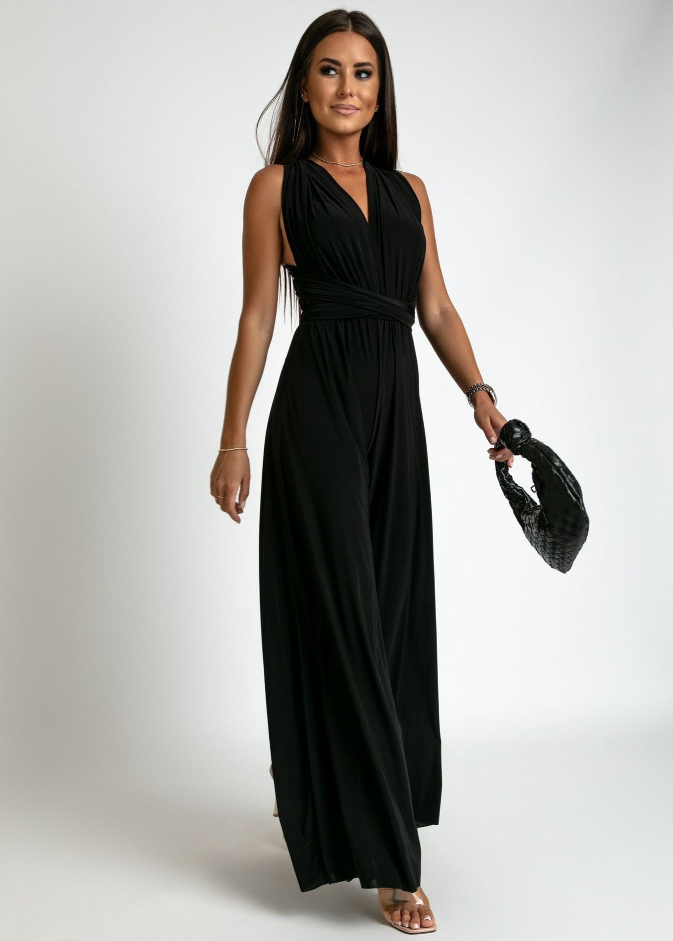 Levoire | Combinaison Élégante Sans Manches, À Coupe Ample Pour Femmes Noir