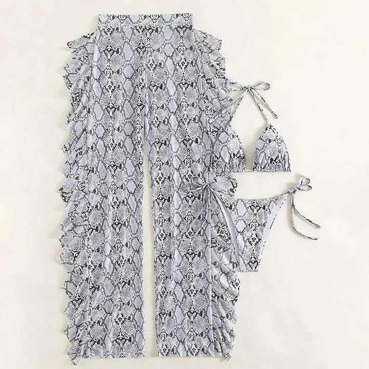 Levoire | Robe de plage en maille avec motif serpent