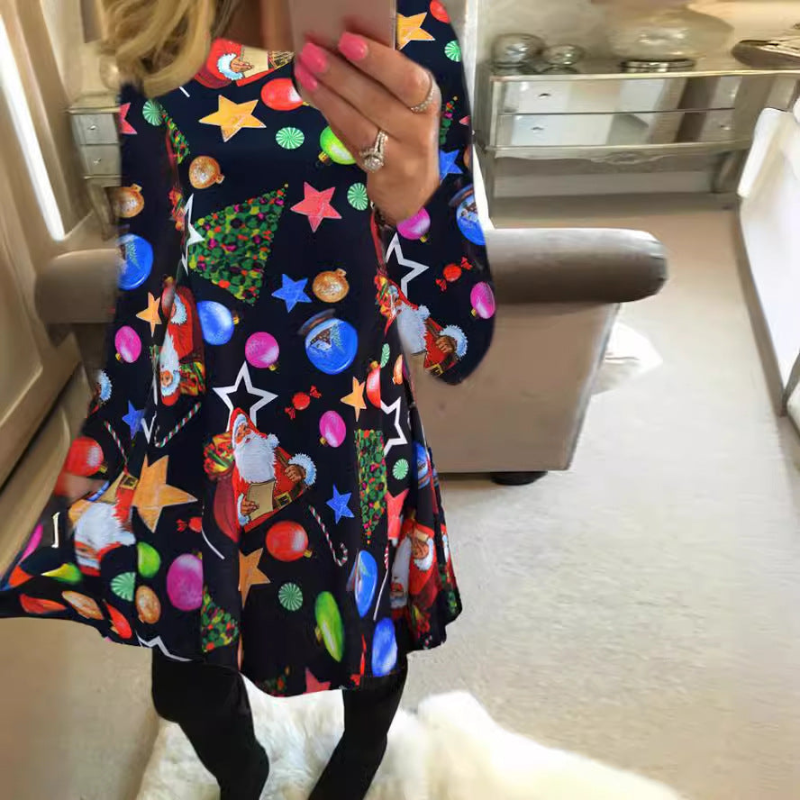 Levoire | Prêt pour la fête Robe de Noël à faible hauteur