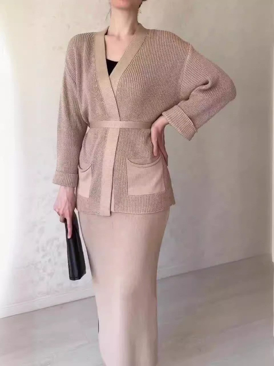 Robe crayon élégante pour femme avec veste blazer chic et poches pratiques Levoire
