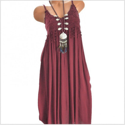 Levoire | Robe en dentelle sensuelle Rouge vin