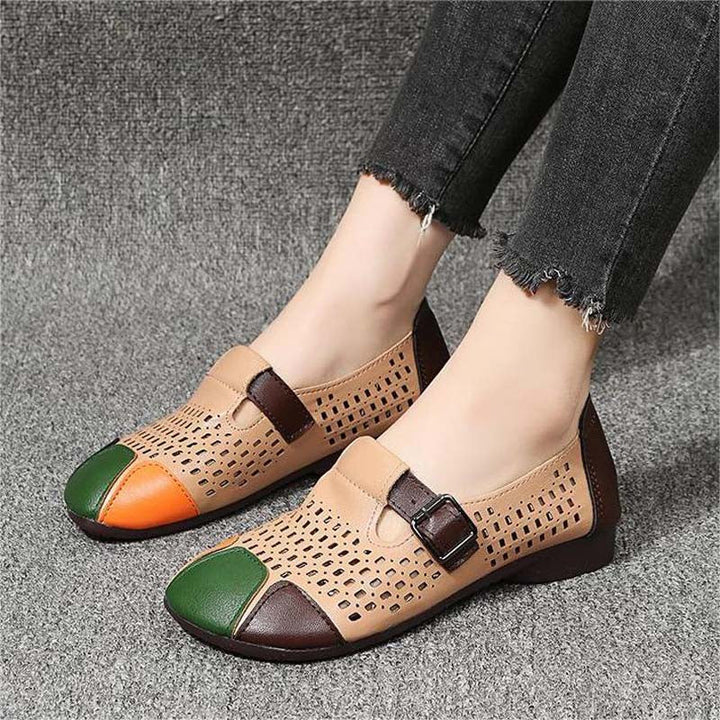 Levoire | Sandales À Air Avec Une Boucle Et Un Bout Coloré Pour Femmes