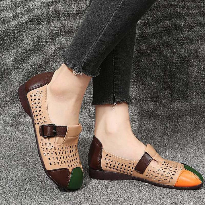 Levoire | Sandales À Air Avec Une Boucle Et Un Bout Coloré Pour Femmes