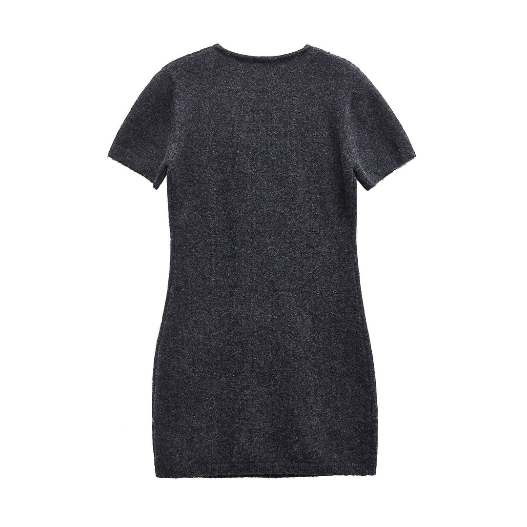 Levoire | Mignon pull d printemps à manches courtes robe