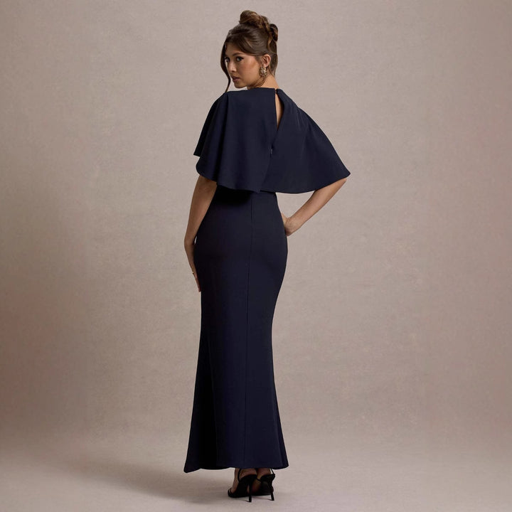 Robe de soirée élégante pour femmes avec coupe fluide et manches courtes à la mode Levoire