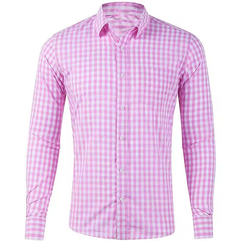 Levoire | Chemise Carreaux Manches Longues Homme