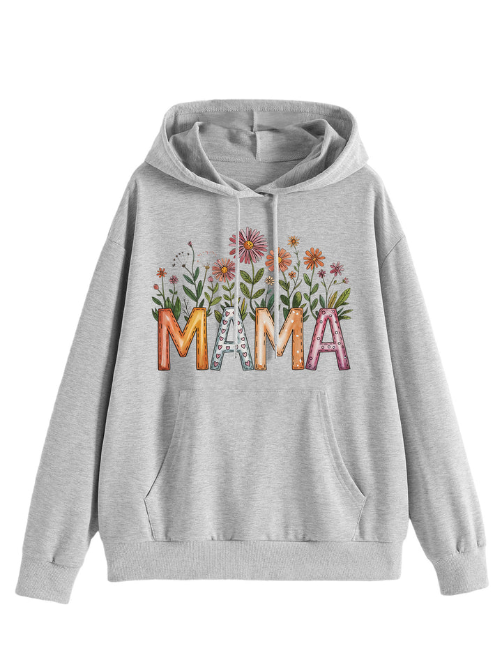 Haut de femme à capuche avec imprimé floral et lettrage inspirant Levoire