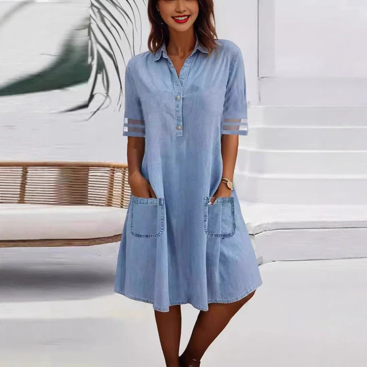 Robe chemise pour femme avec poches pratiques et coupe moderne Levoire