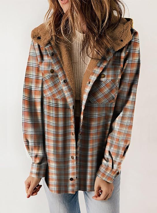 Veste en flanelle pour femmes avec capuche rembourrée Levoire