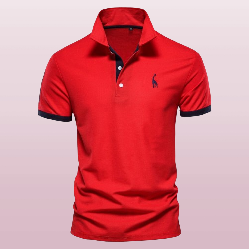 Levoire | Polo Décontracté Slim Fit Pour Hommes Rot