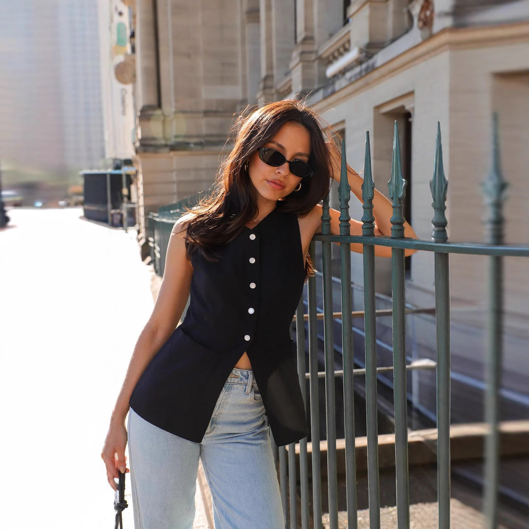 Blouse peplum élégante pour femmes Levoire