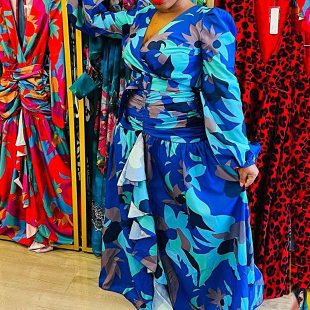Levoire | Élégante robe longue Bleu