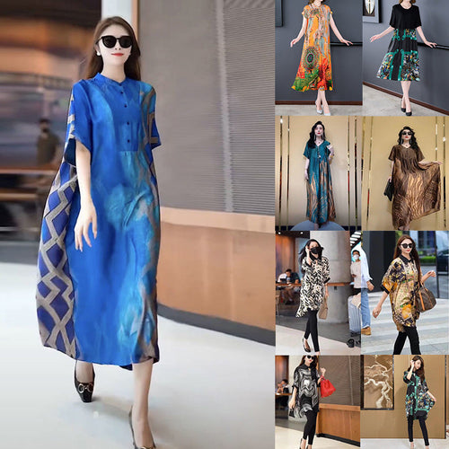 Levoire | Robe imprimée motif d'été combinée jupe longue