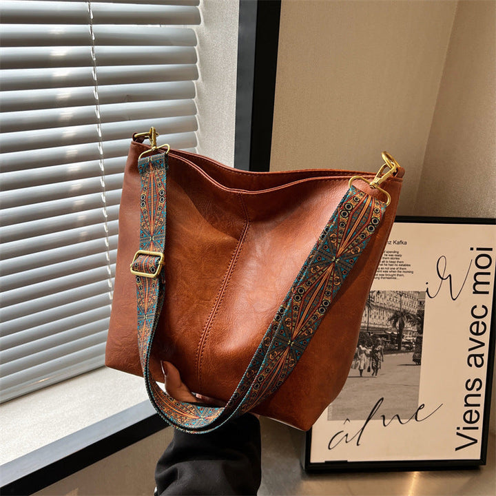 Levoire | Sac Moderne Avec Poignées Colorées Braun