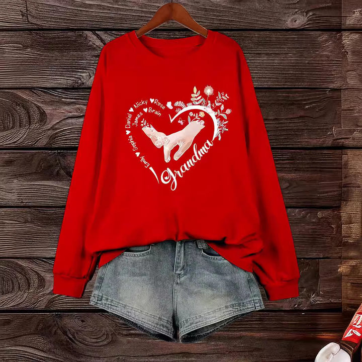 Pull décontracté féminin avec motifs floraux Levoire