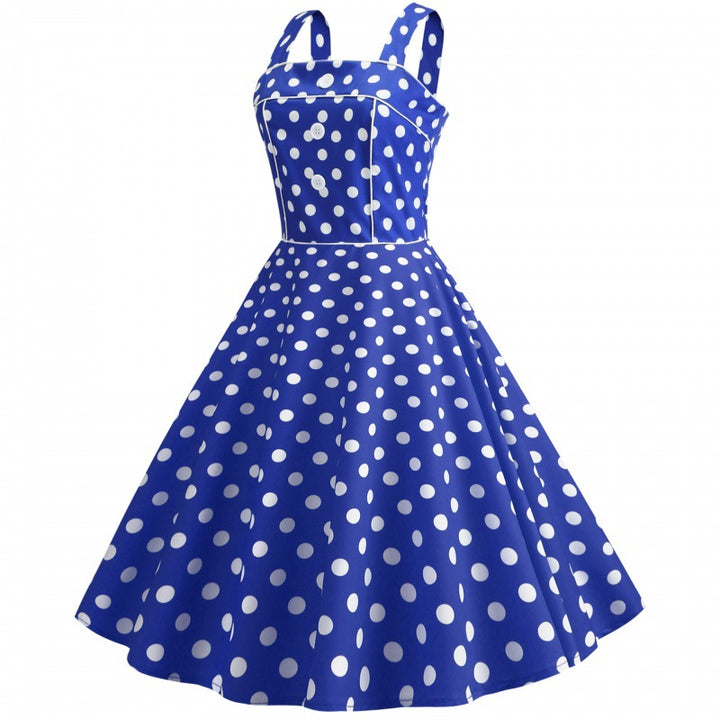 Robe swing pour femmes avec un design de pois ludique Levoire