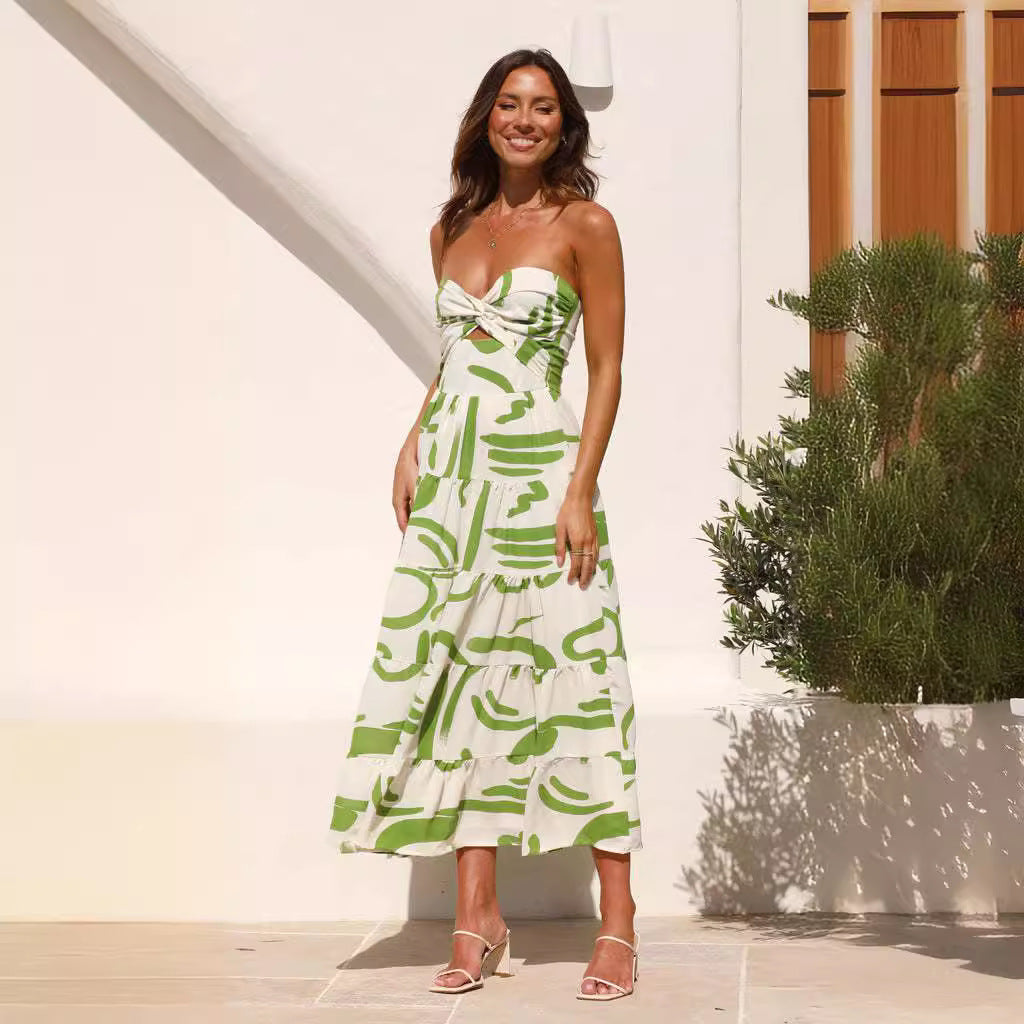 Robe maxi Femme avec drapés modernes et coupe décontractée Levoire