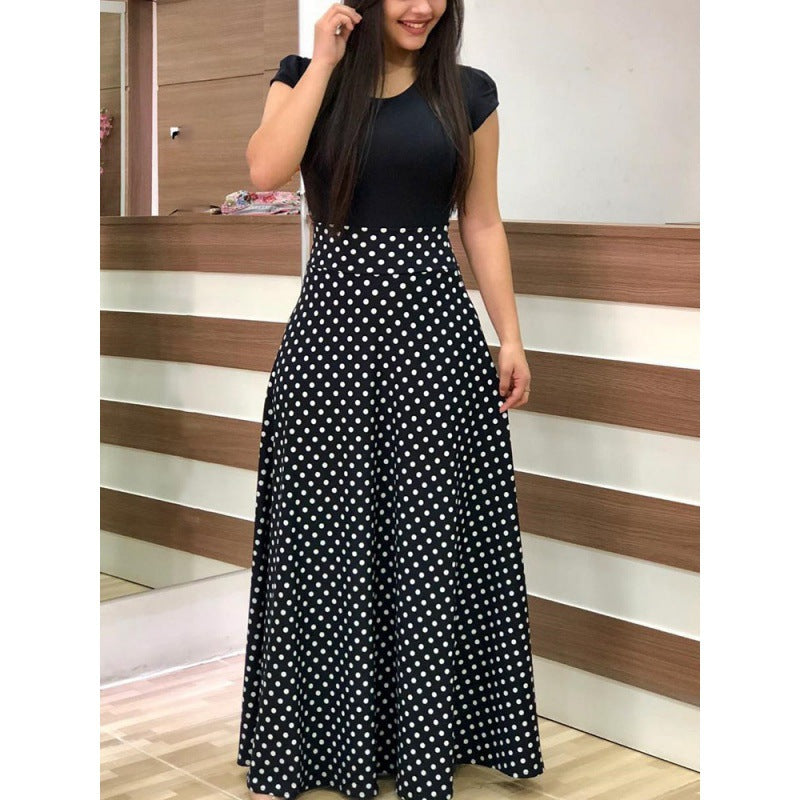 Jupe maxi pour femmes avec motifs floraux et taille élastique Levoire