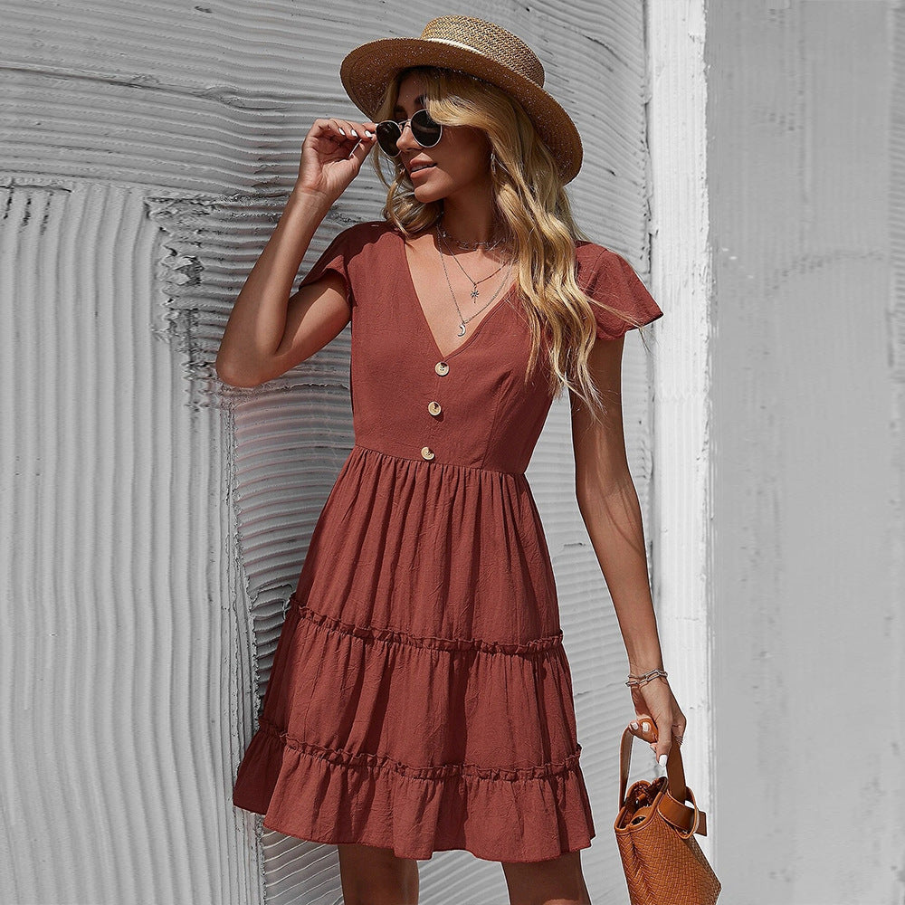 Levoire | Robe taille élégante rouge Rouge vin